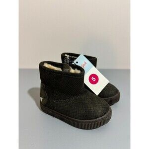 Cat & Jack Boy's Toddler Boots Shoes Olive Green Size 5